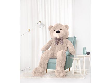 Velký plyšový medvěd Classico 190 cm šedý