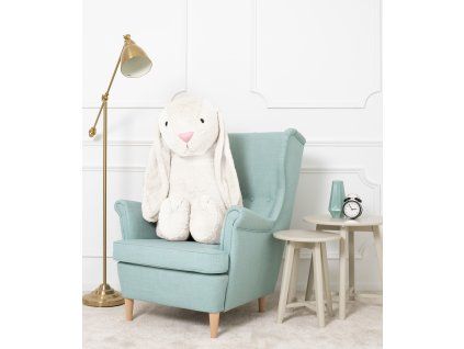 Velký plyšový králík FIGO bílý 120 cm