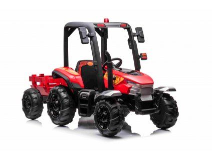 Elektrický traktor s přívěsem Blast 2x200W červený