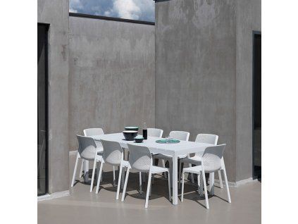 Rozkládací zahradní stůl Rio Bianco 100 x 210/280 x 76 cm NARDI51323 rozkladaci zahradni stul rio bianco 100 x 210 280 x 76 cm nardi