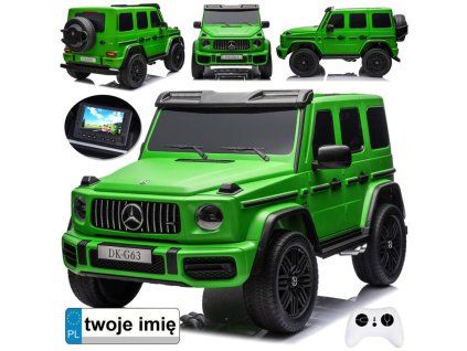 Elektrické autíčko Mercedes G63 AMG 2x24V 4x200W XXL lakované zelené