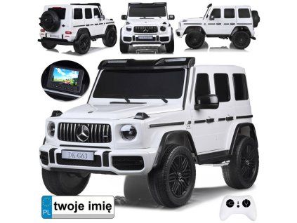 Elektrické autíčko Mercedes G63 AMG 24V 4x200W bílé 4