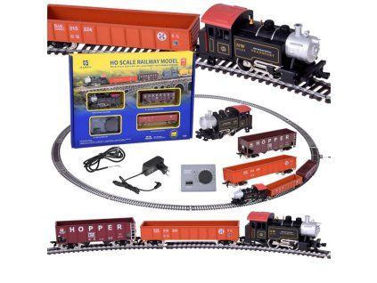 Elektrická vláčkodráha klasický parník s řídící jednotkou H0 1:87 RC0643