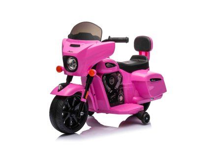 Dětská elektrická motorka Chopper INDIAN růžová