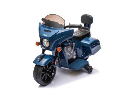 Dětská elektrická motorka Chopper INDIAN modrá