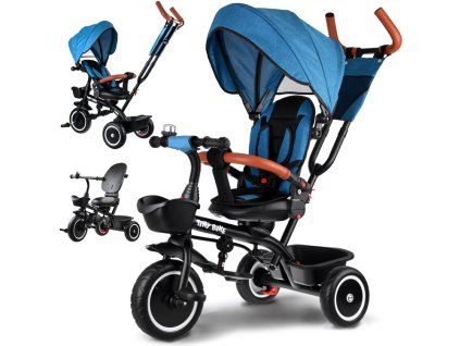 Dětská tříkolka Tiny Bike 3v1 s otočnou střechou