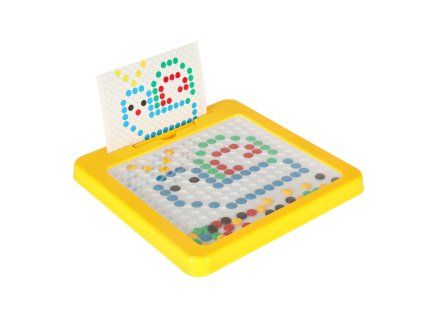 Magnetická Montessori kreslící tabulka žlutá