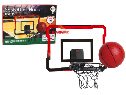 Basketbalový koš pro děti s tabulí a počítadlem + míč sada