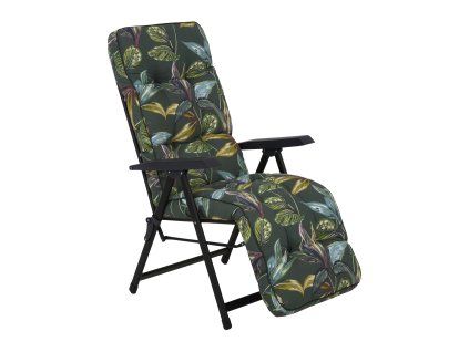 Polohovací zahradní křeslo s podnožkou Lena Plus Black Edition G058-02PB PATIO