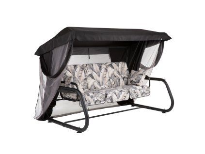 Zahradní houpačka Venezia s moskytiérou a bočními stolky G057-06PB PATIO 1