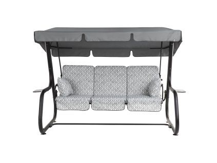 Zahradní houpačka Rimini Black Edition s bočními stolky H039-06PB PATIO