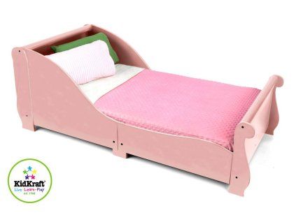 sleigh toddler bed 86735 pink 2