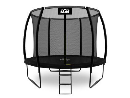 Aga SPORT EXCLUSIVE Trampolína 305 cm Černá + ochranná síť + žebřík