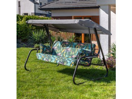 Zahradní houpačka Vita Black Edition s bočními stolky G058-02PB PATIO