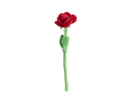 Plyšová Růže 1 kus 30 cm