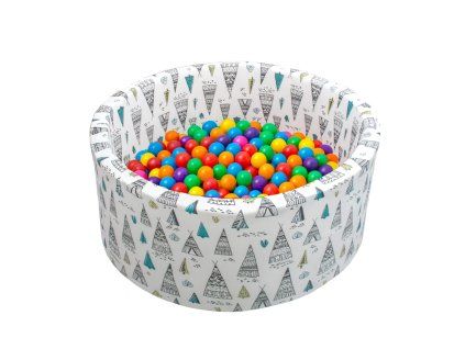 Aga Suchý bazén 90x40 cm s míčky Teepee