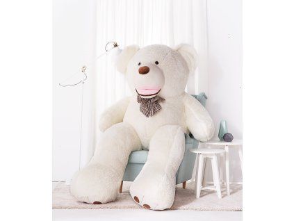 Plyšový medvěd Amigo 220 cm bílý