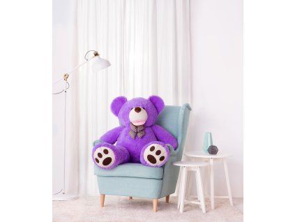 Plyšový medvěd Amigo 130 cm fialový