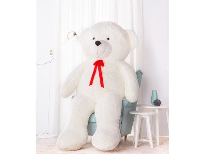 Plyšový medvěd Bueno 220 cm bílý
