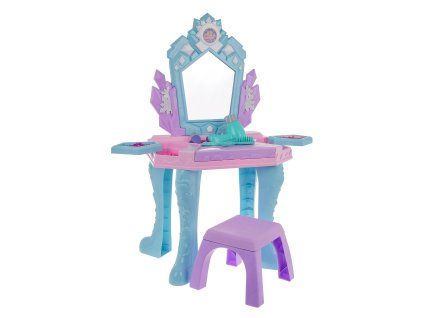 Toaletní stolek interaktivní pro princezny pro děti 3+ Fén + Magické zrcadlo
