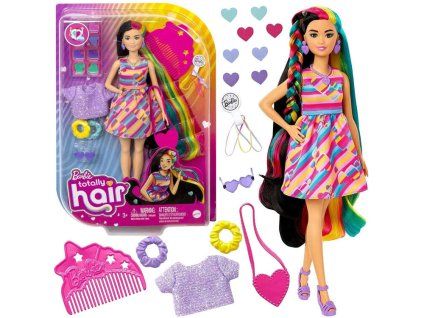 Panenka Barbie Totally Hair Barevné vlasy doplňky