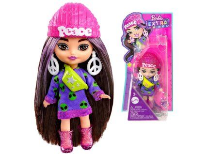 Panenka Stylová módní Barbie Extra Mini Minis doplňky
