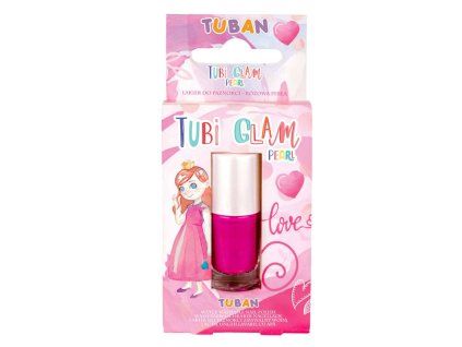 Lak na nehty pro děti Tuban Tubi Glam 5 ml růžový perleťový