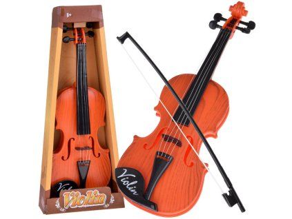 Dětské plastové housle se smyčcem 42 cm