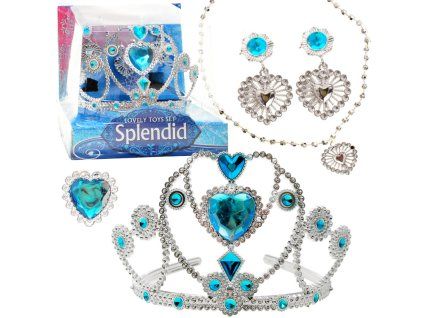 Karnevalová sada Frozen LEDOVÉ KRÁLOVSTVÍ Šperky Elsy Korunka pro princeznu