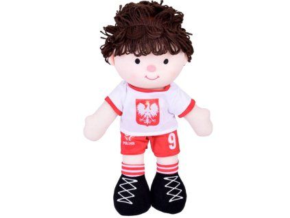 Hadrová panenka POLSKÝ Fotbalista č. 9 fotbal Měkká látková