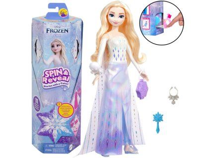 Panenka Mattel Disney Princess Frozen Spin & Reveal Elsa + příslušenství