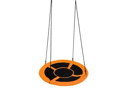 k19242 aga zavesny houpaci kruh 90 cm oranzovy 1