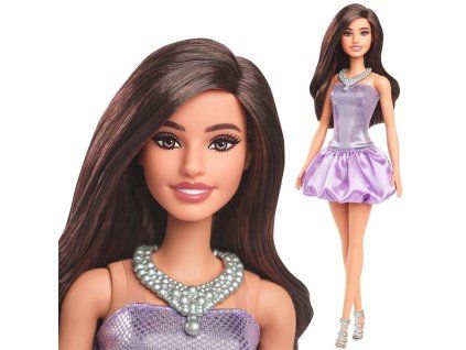 Panenka Mattel Barbie Fashionistas zářivý večerní styl