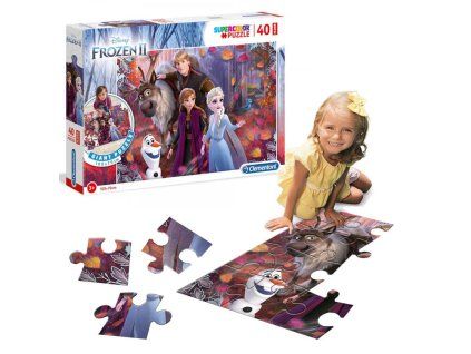 Podlahové puzzle Ledové království 40 dílků 100x70