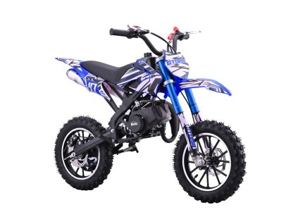 Dětská benzínová motorka STORM 49 ccm Modrá