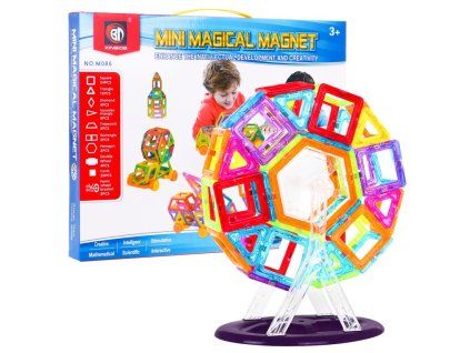 Magnetická stavebnice sada 86 dílků
