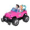 RC auto pro panenky + figurka chlapec a holčička růžové