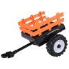 TRAKTOR Velký elektrický pro děti s přívěsem a lžící