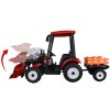 TRAKTOR Velký elektrický pro děti s přívěsem a lžící 3