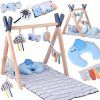 Hrací podložka Baby Gym Dřevěná Hrazdička Vzdělávací