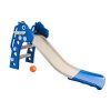 Aga4Kids Skluzavka s madlem 130 cm DS3701 bílo-modrá