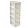 Regál s 5 šuplíky Rattan Antic White BRANQ ( neaktuální foto, regál je krémový) 2