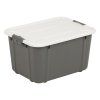 Tmavě šedý box s víkem Velur 16 l BRANQ