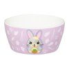 Fialová porcelánová miska Betty a Bunny 400 ml AMBITION JUNIOR