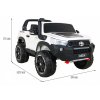 Elektrické autíčko Toyota Hilux pro 2 osoby bílé