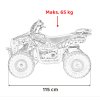 Benzínová Čtyřkolka SIRIUS 49 ccm modrá 22