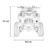 Benzínová čtyřkolka SIRIUS 49 ccm Oranžová 23