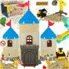 Kinetický písek pro děti 1100 g hrad vozidla formičky figurky kreativní sada