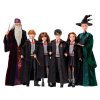 Panenka Harry Potter ve školním hábitu Gryffindor + hůlka