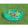 Suchý bazén Bestway s míčky 91x20 cm + 50 míčků ZELENÝ